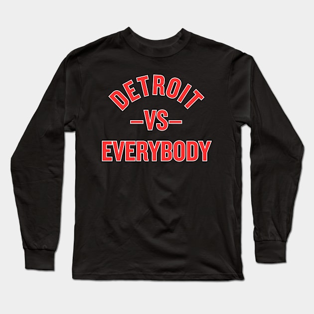 Red Wings vs. Everybody! Long Sleeve T-Shirt by capognad